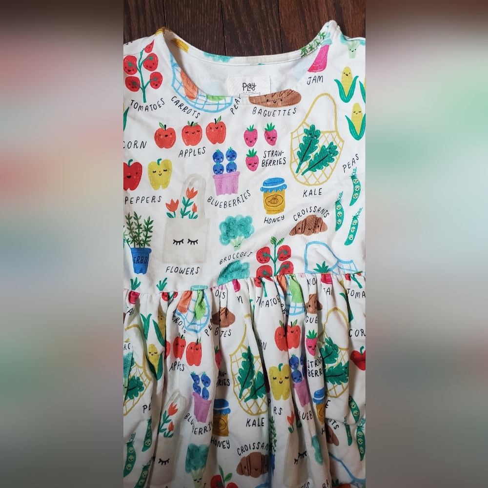 Little Sleepies Farmers Market Dress Size 6 - Picture 3 of 4